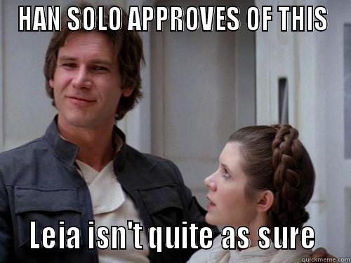 Han Solo Approves - HAN SOLO APPROVES OF THIS   LEIA ISN'T QUITE AS SURE   Misc