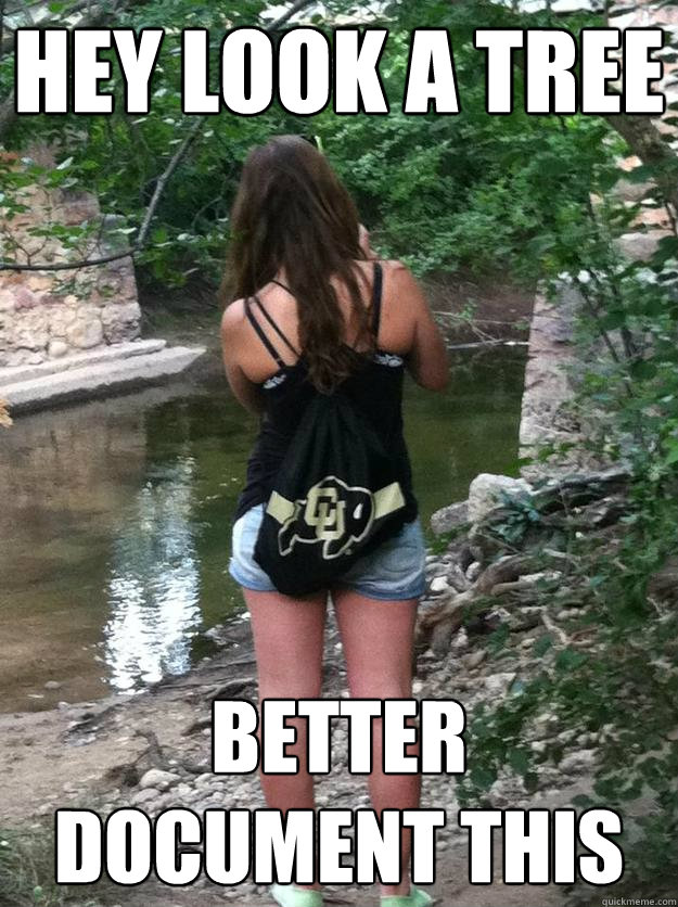 Hey look a tree Better document this  