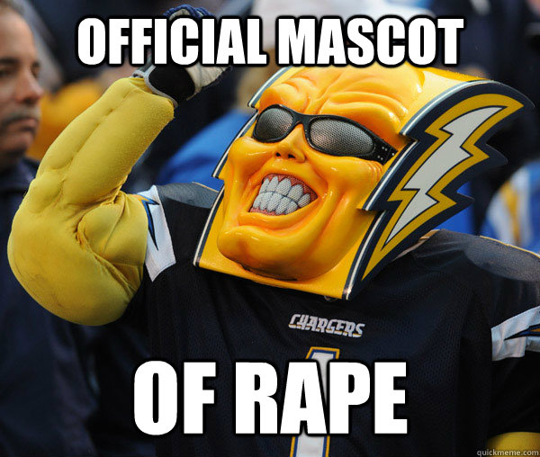 OFFICIAL MASCOT OF RAPE  Boltman