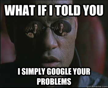 What if I told you i simply google your problems  Morpheus SC