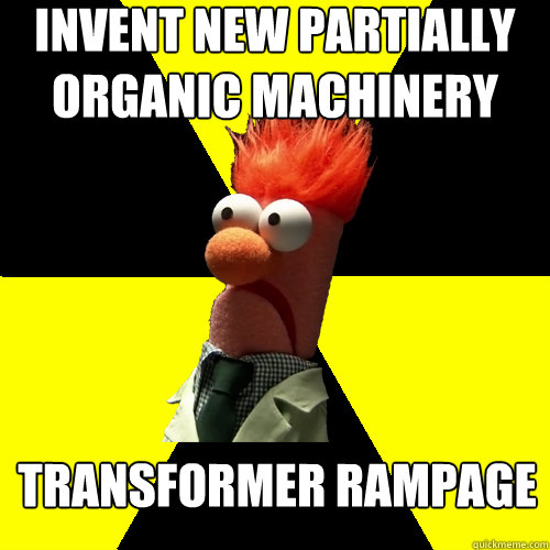 Invent New Partially Organic Machinery Transformer Rampage - Invent New Partially Organic Machinery Transformer Rampage  Biohazard Beaker