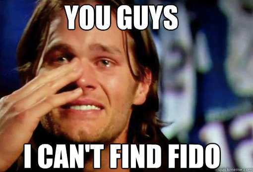 I Can't Find Fido You Guys - I Can't Find Fido You Guys  Crying Tom Brady