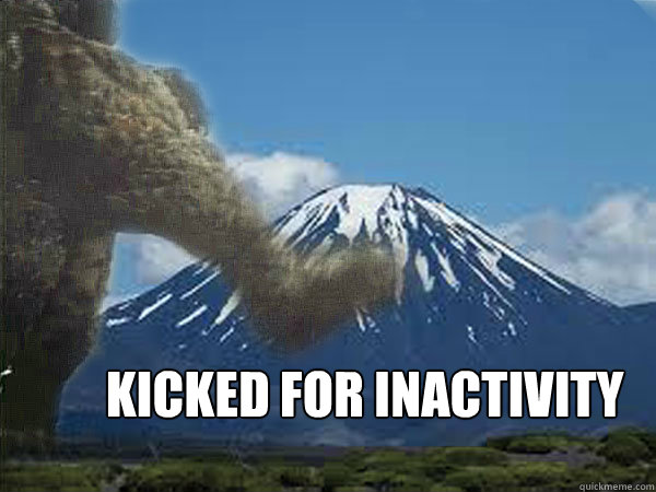 KICKED FOR INACTIVITY - KICKED FOR INACTIVITY  Took too long of a bathroom break during MW3 intermission