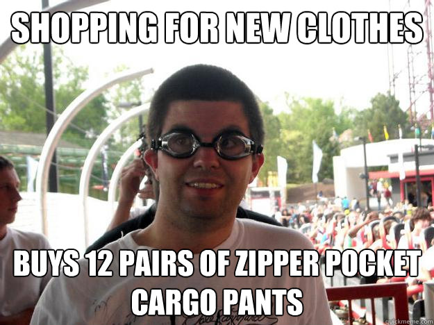 Shopping for new clothes buys 12 pairs of zipper pocket cargo pants - Shopping for new clothes buys 12 pairs of zipper pocket cargo pants  Coaster Enthusiast