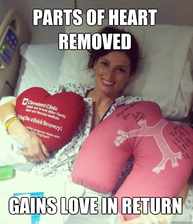 Parts of heart removed Gains love in return  Ridiculously Photogenic Surgery Girl