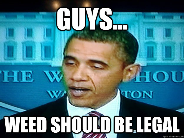 Guys... Weed should be legal - Guys... Weed should be legal  High Obama