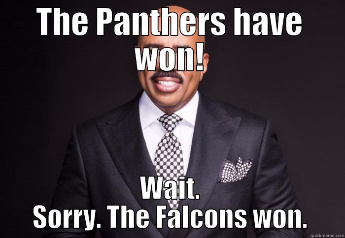THE PANTHERS HAVE WON! WAIT. SORRY. THE FALCONS WON. Misc