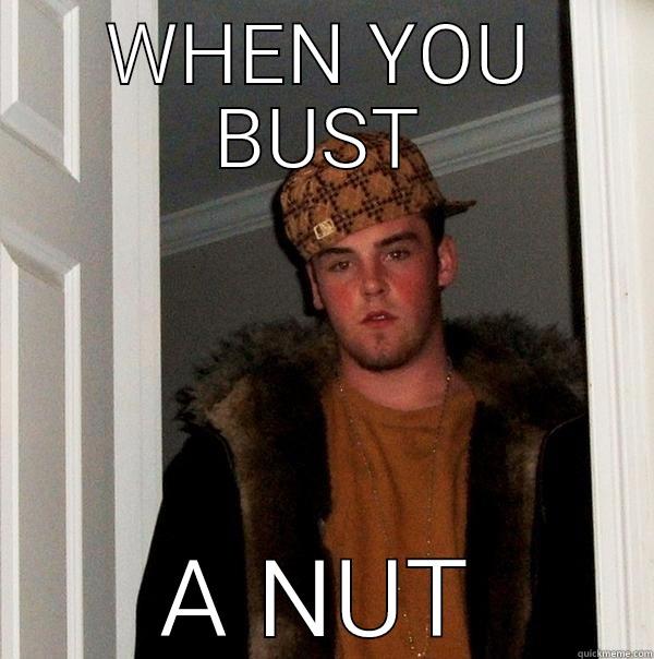WHEN YOU BUST A NUT Scumbag Steve
