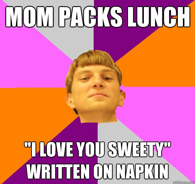 Mom packs lunch 