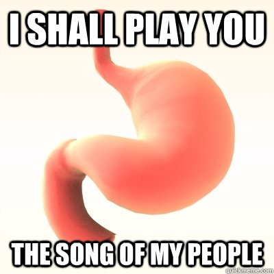 I shall play you the song of my people  