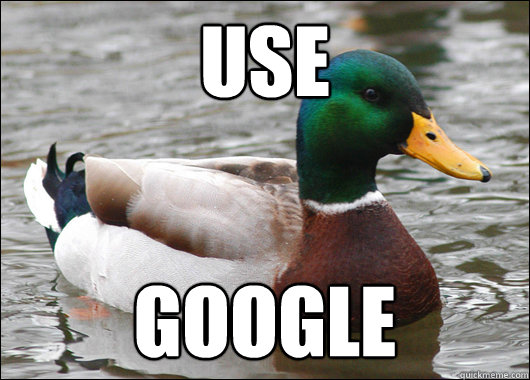 use google  Actual Advice Mallard