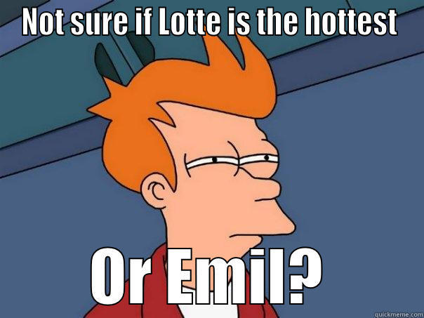 NOT SURE IF LOTTE IS THE HOTTEST OR EMIL? Futurama Fry