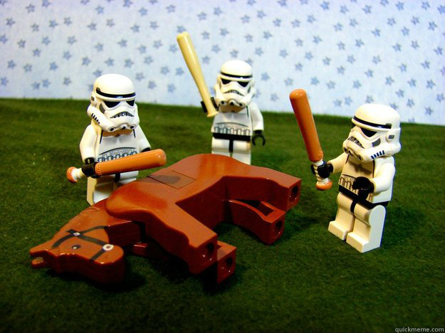    Beating Dead Horse Stormtroopers