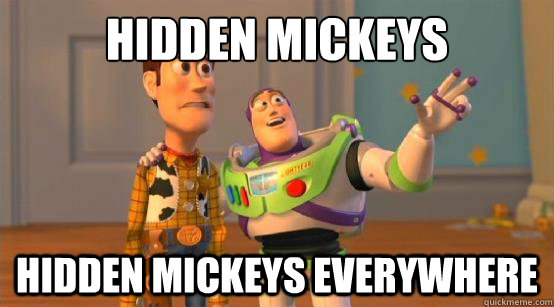 Hidden Mickeys Hidden Mickeys everywhere  Buzz Glitter