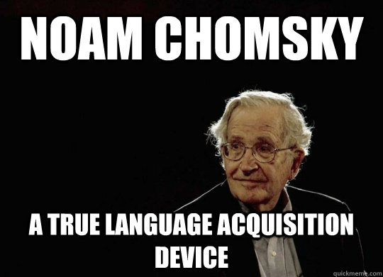 Noam Chomsky A True Language Acquisition Device Good Guy Noam Chomsky 