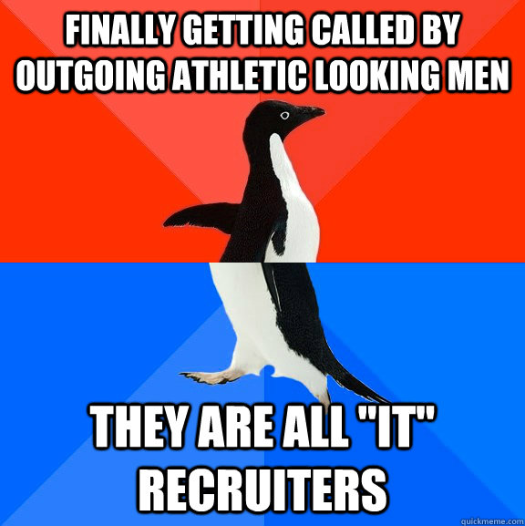 Finally getting called by outgoing athletic looking men They are all 