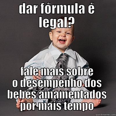 DAR FÓRMULA É LEGAL? FALE MAIS SOBRE O DESEMPENHO DOS BEBÊS AMAMENTADOS POR MAIS TEMPO Misc