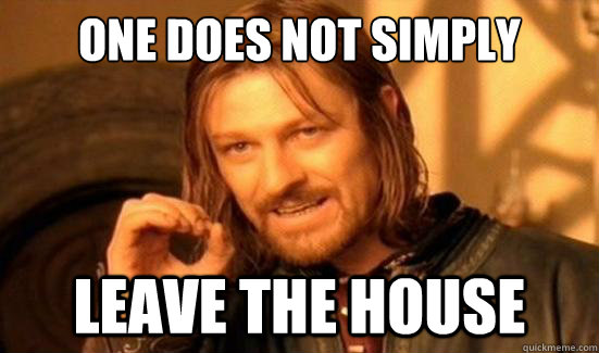 One Does Not Simply leave the house - One Does Not Simply leave the house  Boromir