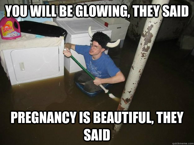 You will be glowing, they said Pregnancy is beautiful, they said  Laundry Room Viking