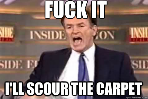 fuck it i'll scour the carpet  Fuck It Bill OReilly