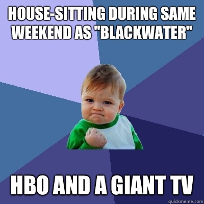 House-sitting during same weekend as 