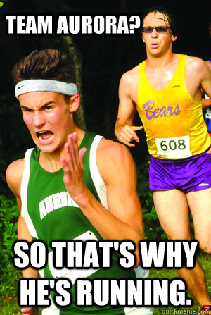 Team Aurora? So That's why he's running. - Team Aurora? So That's why he's running.  Intense Cross Country Kid