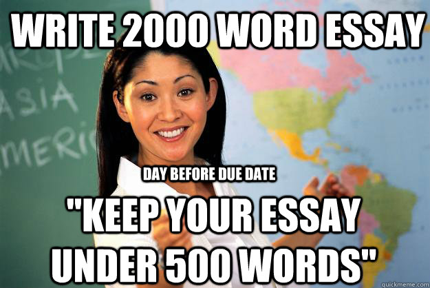 Write 2000 word essay 
