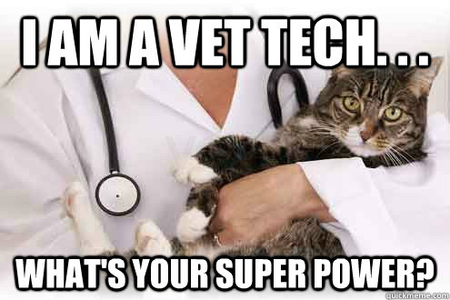 I am a vet tech. . . What's your super power?  