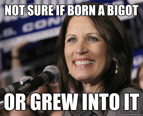 Not sure if born a bigot  Or grew into it  Bad Memory Michelle