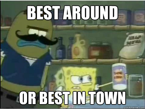 Best Around or best in Town - Best Around or best in Town  Spongebob at the store