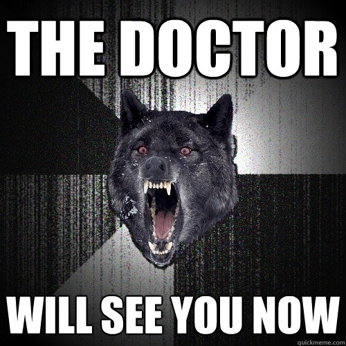 THE DOCTOR WILL SEE YOU NOW  Insanity Wolf