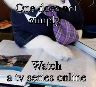 ONE DOES NOT SIMPLY  WATCH A TV SERIES ONLINE Misc