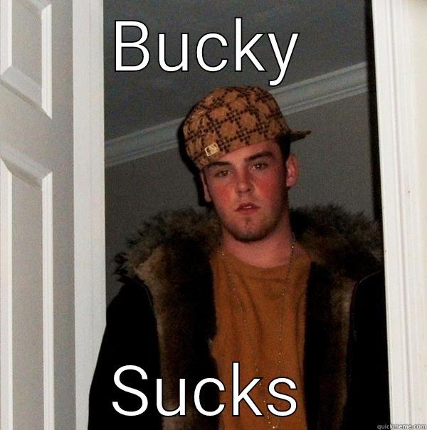 Wiscuntsin fan - BUCKY SUCKS Scumbag Steve