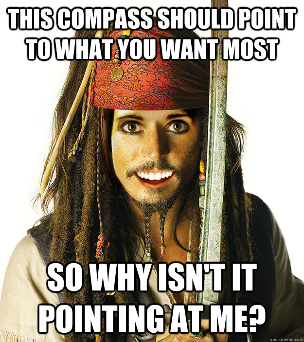 Overly Attached Pirate Jack Sparrow. 