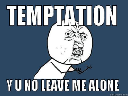 TEMPTATION Y U NO LEAVE ME ALONE Y U No