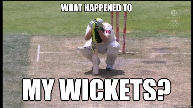 What happened to  MY WICKETS?  