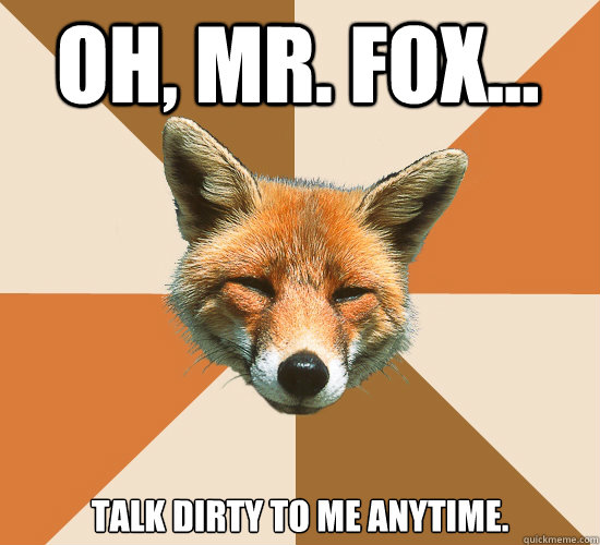 Oh, Mr. Fox... Talk dirty to me anytime.  Condescending Fox