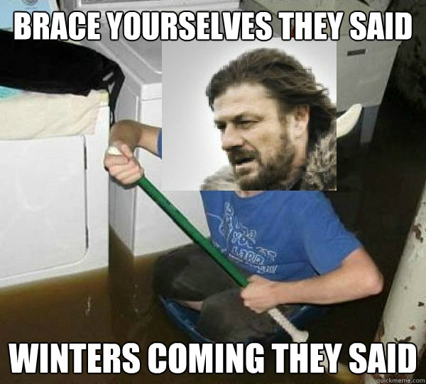 Brace yourselves they said winters coming they said - Brace yourselves they said winters coming they said  They Said Ned