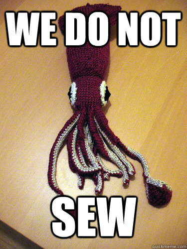 We do not sew  