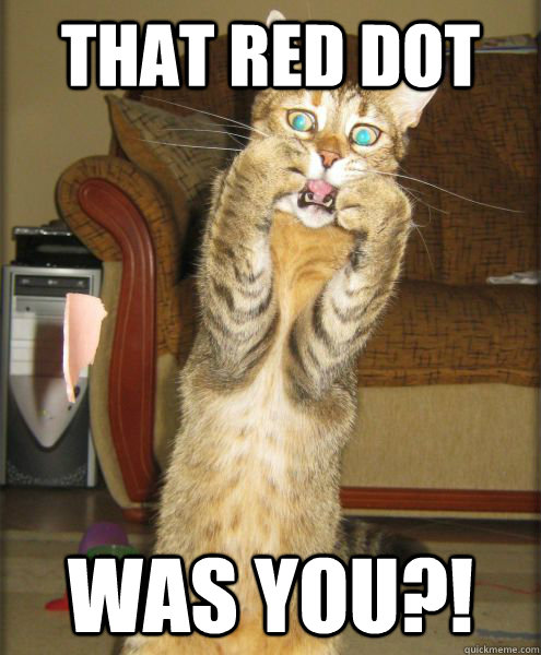 That red dot Was you?!  
