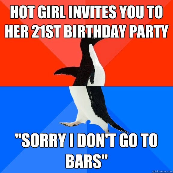 Hot girl invites you to her 21st birthday party 