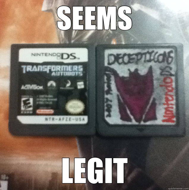 SEEMS LEGIT  transformers