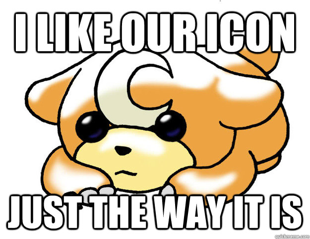 I like our icon Just the way it is  Confession Teddiursa