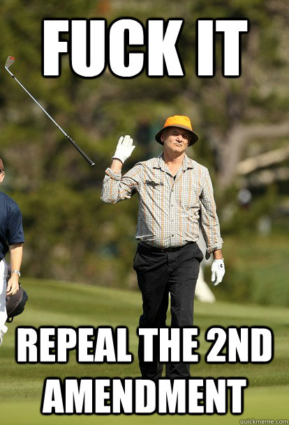 fuck it repeal the 2nd amendment  fuck it bill murray