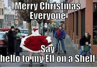 Elf on my shelf - MERRY CHRISTMAS EVERYONE SAY HELLO TO MY ELF ON A SHELF Misc