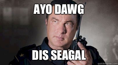 Ayo dawg Dis seagal  Im Steven Seagal
