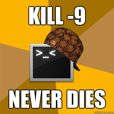 KILL -9 NEVER DIES - KILL -9 NEVER DIES  Scumbag Bash Script