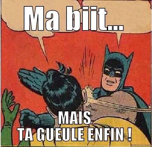 MA BIIT... MAIS TA GUEULE ENFIN ! Batman Slapping Robin