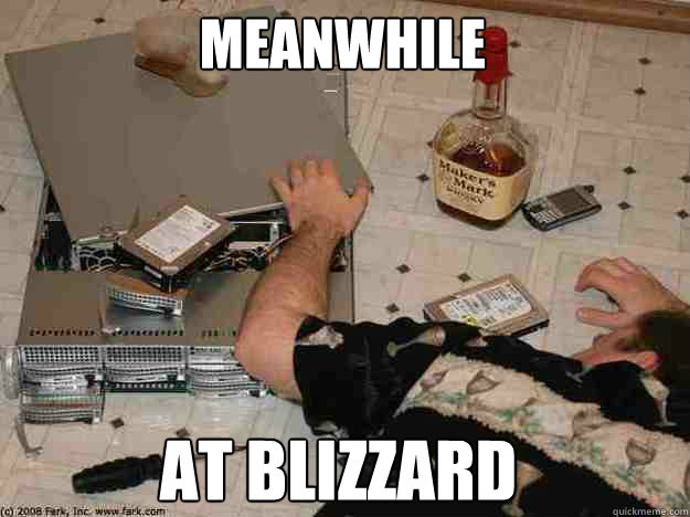MEANWHILE AT BLIZZARD - MEANWHILE AT BLIZZARD  MEANWHILE AT BLIZZARD