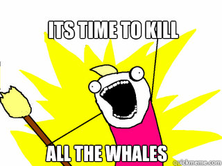 ITS TIME TO KILL  ALL THE WHALES  All The Things